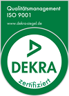 DEKRA Zertifizierung nach ISO 9001 (Qualitätsmanagement)
