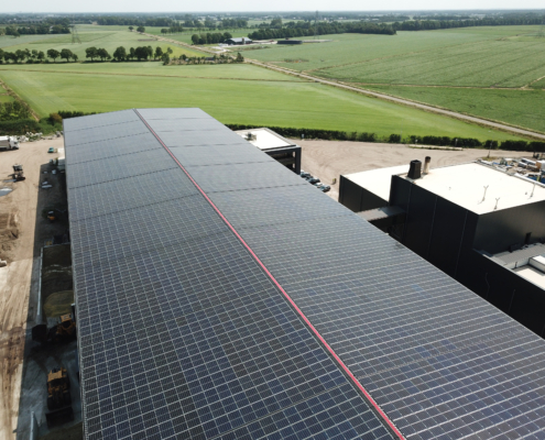 Photovoltaik-Anlage auf einem Gewerbedach