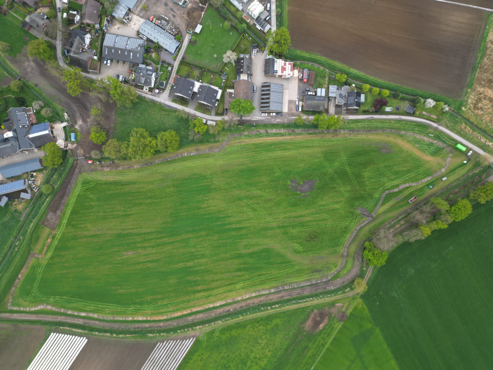 P79484 Setex Hamminkeln, Drohnenaufnahme der Fläche für PV-Freiflächenanlage