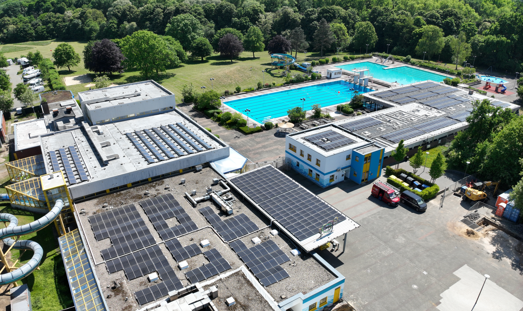 P75482 Aquarell Haltern am See, Dachanlage Solar Photovoltaik